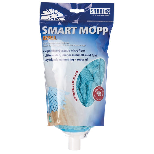 Smart Mopp i Microfiber Refill vitt i gummi