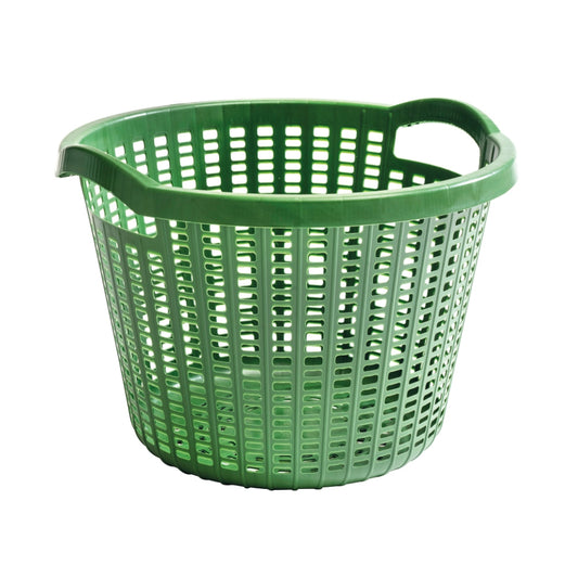 Nyby Lövkorg rund ERGO Grön Recycled - 55L gratt; silver
