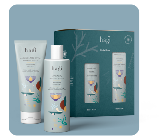 Hagi Giftset Herbal Sense Wash Gel + Body Balm