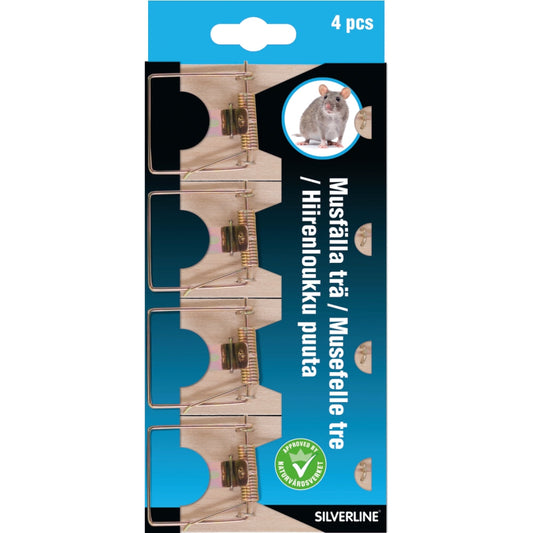 Silverline Musfälla Trä Silverline 4-Pack