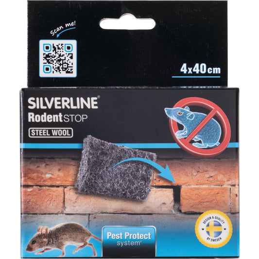 Silverline Tätning Stålull Mus&Råtta gratt