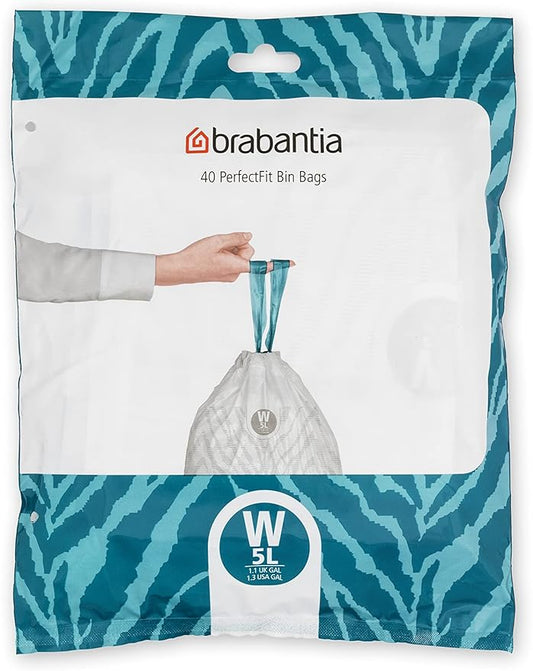 Brabantia Avfallspåse 5L (W) Dispenserpack gyllene i rostfritt-stal