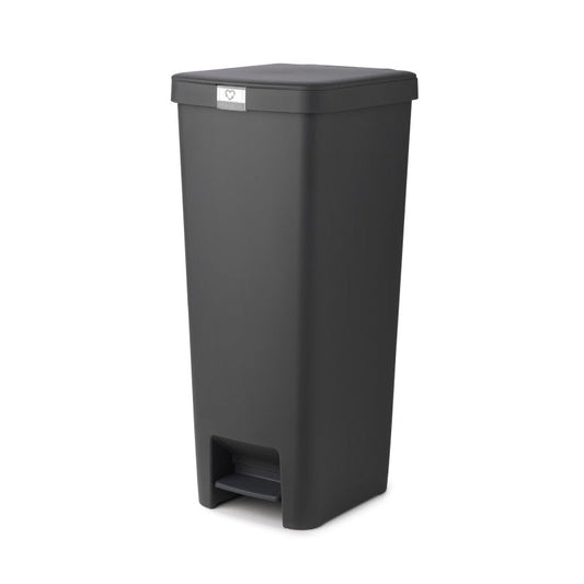 Brabantia Pedal Bin StepUp Mörkgrå - 40L gyllene i rostfritt-stal
