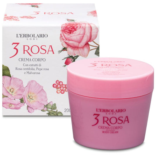 L'Erbolario Kroppskräm 3 Rosa - 200ml