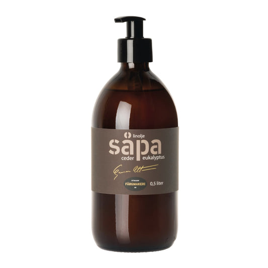 Färgmakeri Linoljesåpa Doft Ottosson CEDER/EUKALYPTUS 0,5L svart