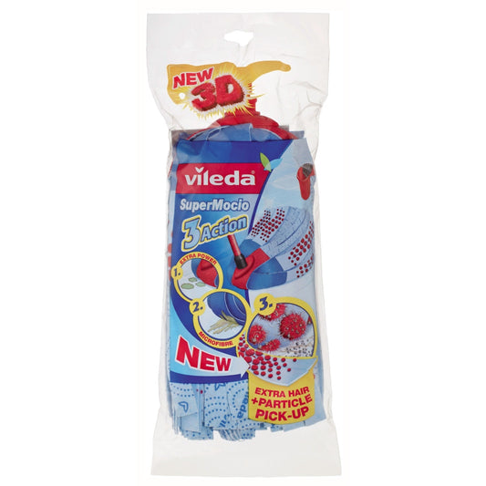Vileda Supermocio 3Action Velour Refill rott