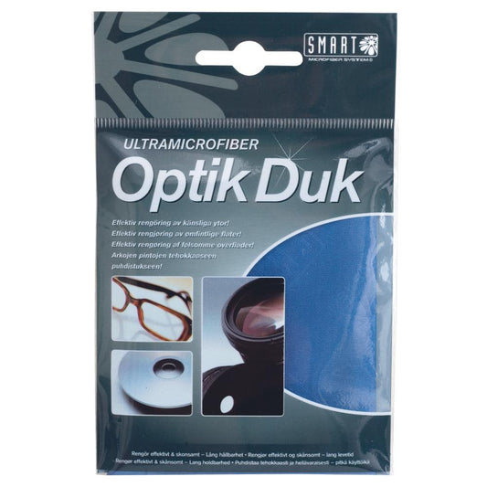 Smart Optikduk Microfiber vitt i gummi