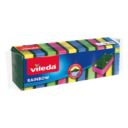 Vileda Skrubbsvamp Basic 10-Pack rott