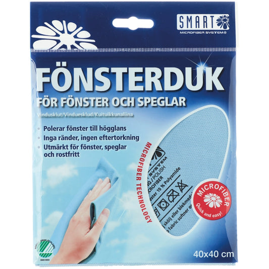Smart Fönster Duk Microfiber - 40X40 vitt i gummi