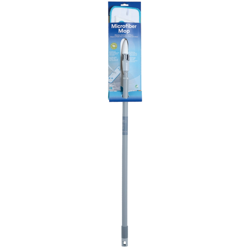Smart Mopp Microfiber Med Teleskopskaft vitt i gummi