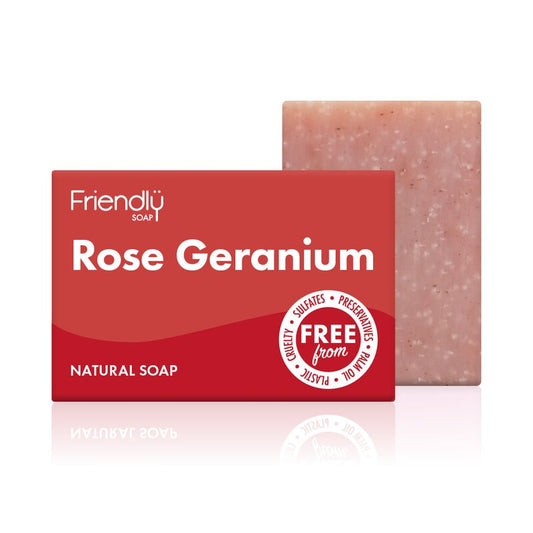 Friendly Tvål Rose Geranium - 95g från Friendly Soap