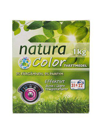 Natura Tvättmedel Pulver Color - 1kg vitt