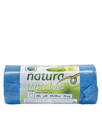 Avfallspåsar blå 30L 20-Pack bla från Natura