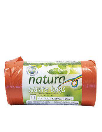 Avfallspåsar Cerise 30L 20-Pack bla från Natura