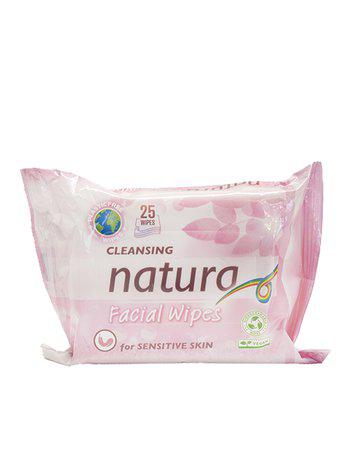 Natura Våtservett Ansikte Sensitive 25-Pack vitt