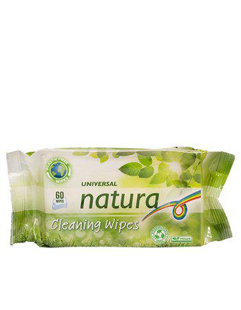 Natura Våtservett Universal, Plastfri 60-Pack vitt