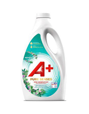 A+ Pure Senses Refresh Flytande Tvättmedel - 2475ml vitt