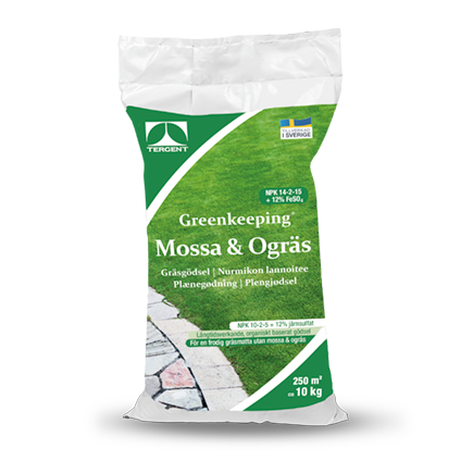 Greenkeeping Gräsgödsel Mossa & Ogräs - 10kg bla i annat från Tergent