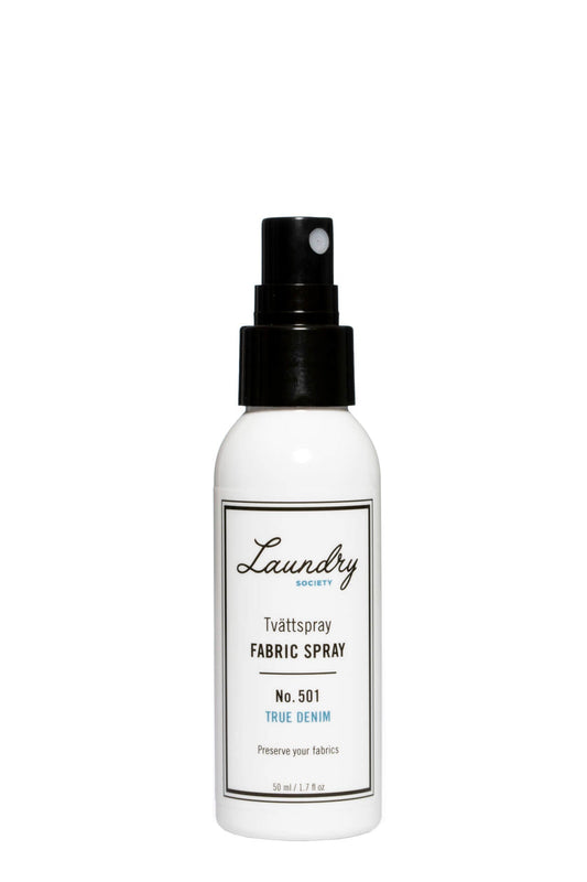Laundry Society Tvättspray True Denim No. 501. 50ml vitt