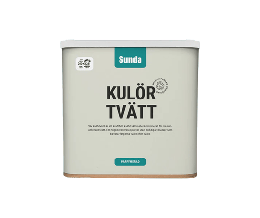 Sunda Kulörtvätt Pulver  - 260 Tvättar