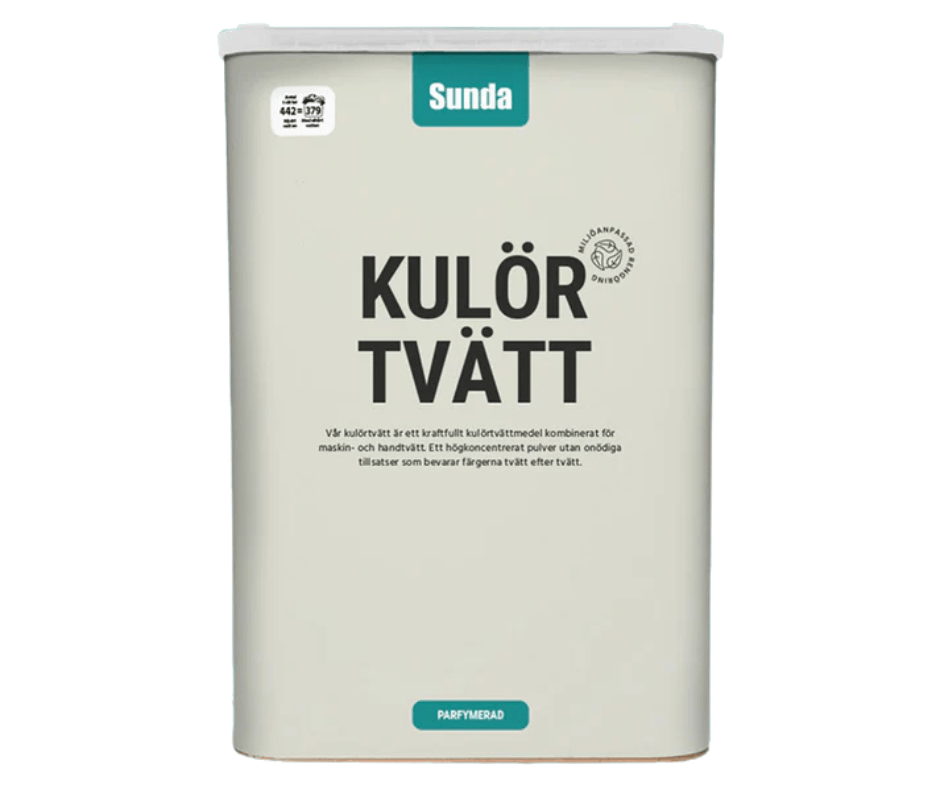 Sunda Kulörtvätt Pulver  - 442Tvättar
