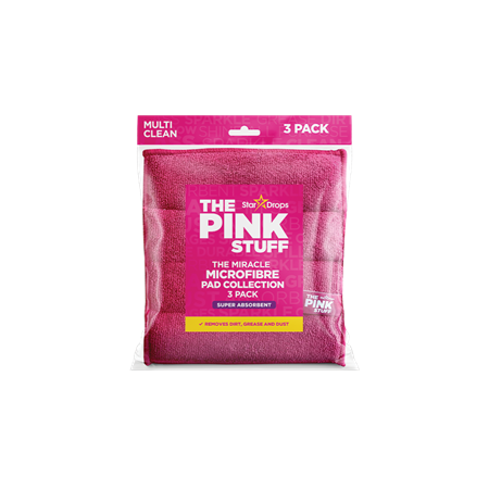 The Pink Stuff Microfibre Pads - 3st rosa
