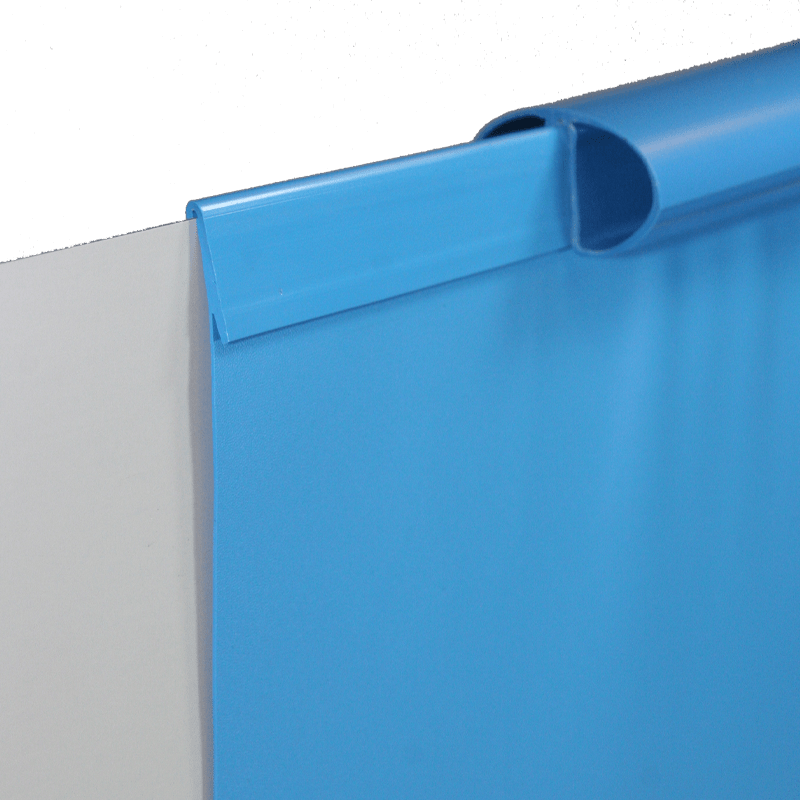 PLANET POOL Standardliner Ø 450 H 120 cm, 0.4 mm tjock, blå, svetsad hängprofil från Planet Pool