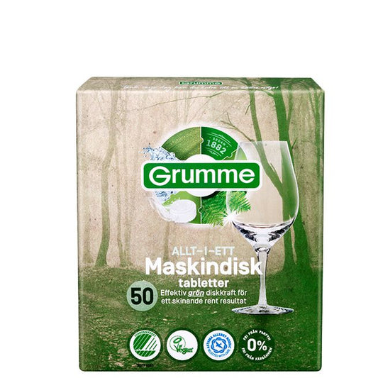 Grumme Maskindisktabletter 50-Pack bla