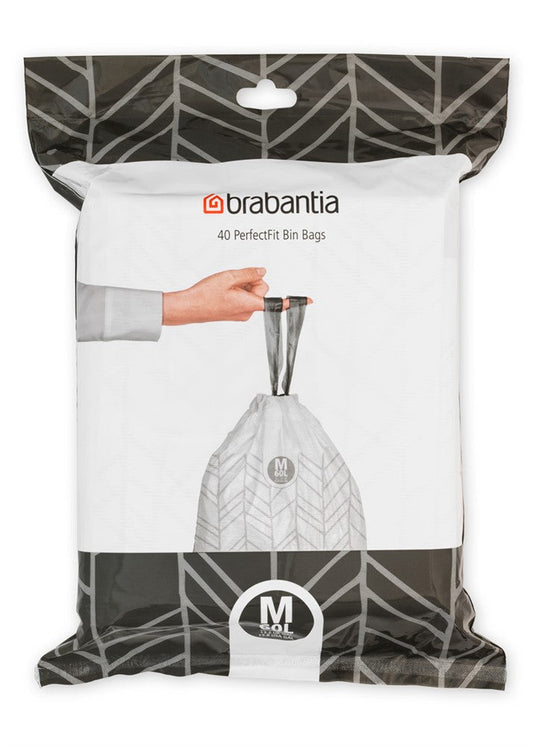 Brabantia Avfallspåse 60L Bo (M) Dispenserpack gyllene i rostfritt-stal