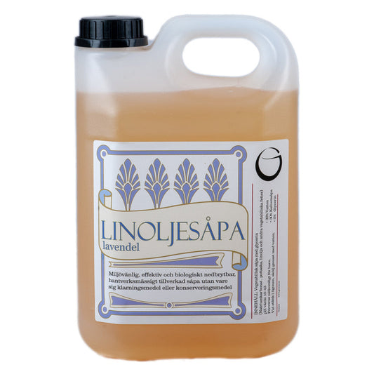 Grunne Linoljesåpa Lavendel - 2,5L svart