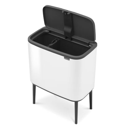 Brabanita Bo Touch Bin Med Ben Vit - 11+23L