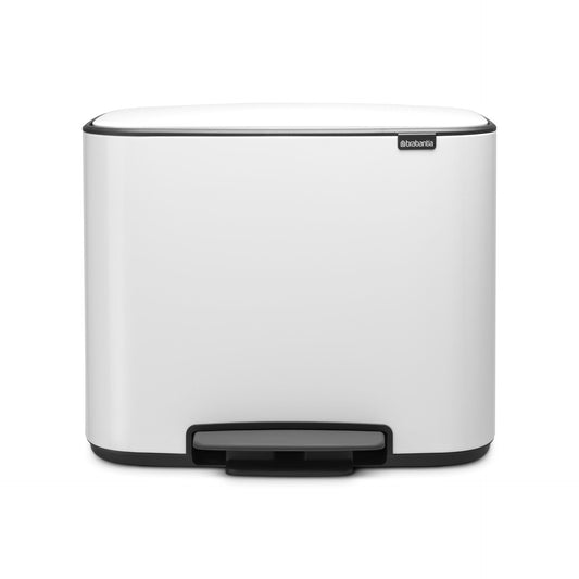 Brabantia Bo Pedal Bin Vit - 36L gyllene i rostfritt-stal