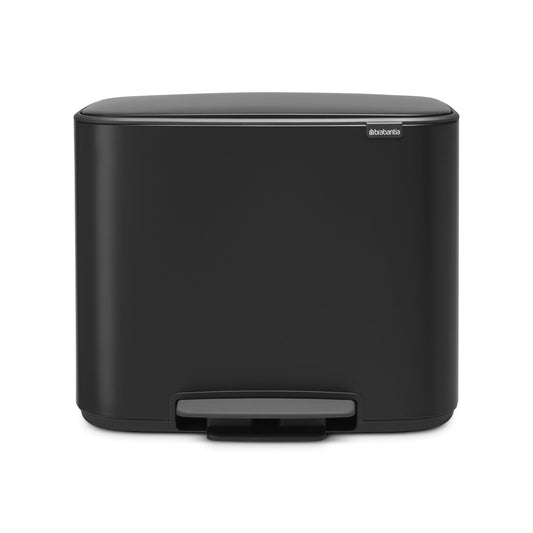 Brabantia Bo Pedal Bin Matt Svart - 36L gyllene i rostfritt-stal