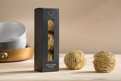 SIMPLE GOODS Brass Scrub – 3-pack