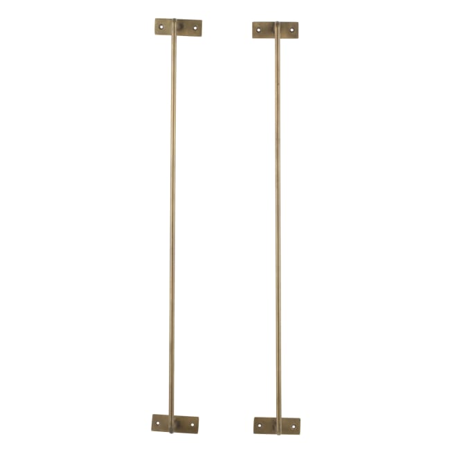 LENE BJERRE Dana Handdukshållare – 9x10x77 cm, Ljus Guld vitt