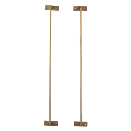LENE BJERRE Dana Handdukshållare – 9x10x77 cm, Ljus Guld vitt