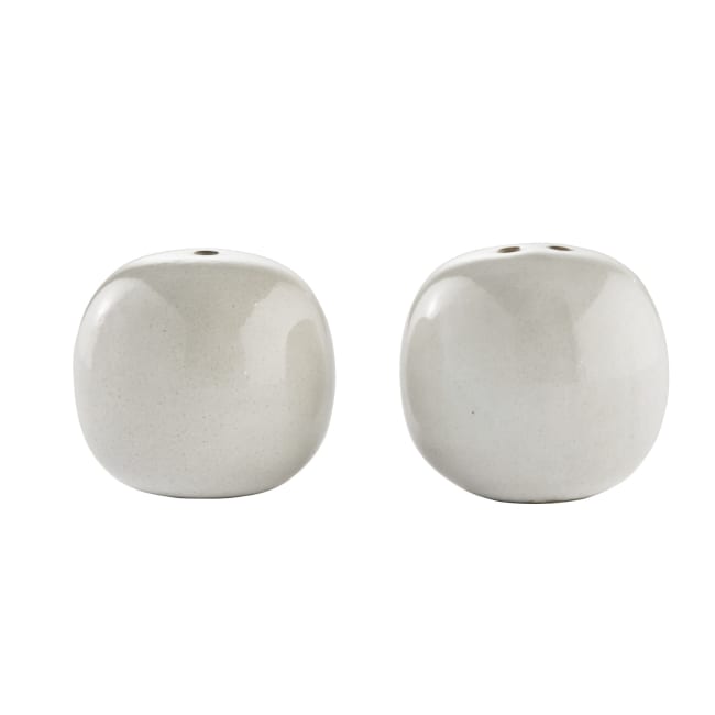 LENE BJERRE Amera Salt- & Pepparset – 4,5x4,5x4 cm, White Sands vitt