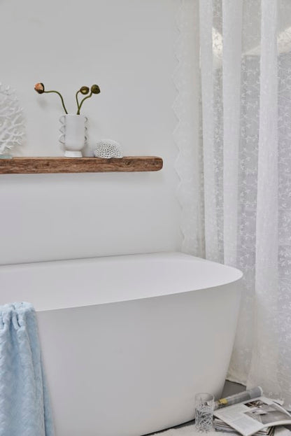 LENE BJERRE Eloise Duschdraperi – 200x160 cm, Off White