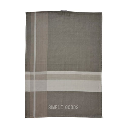 SIMPLE GOODS Checkered kitchen towel - 70x50 cm