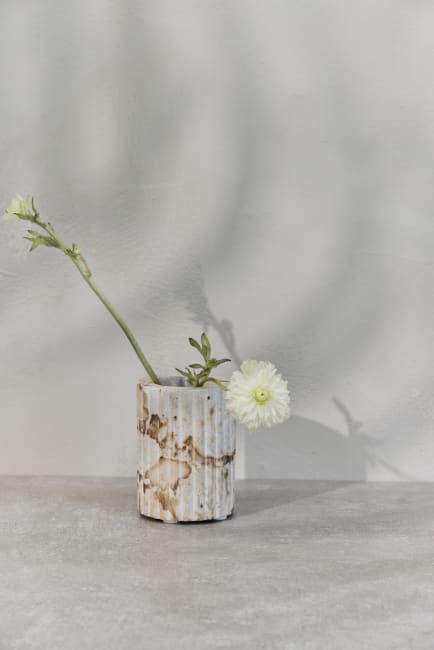LENE BJERRE Eliana Tandborstmugg – 8x8x10,5 cm, Linen