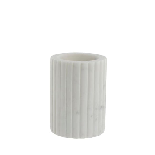 LENE BJERRE Eliana Tandborstmugg – 8x8x10,5 cm, Vit vitt