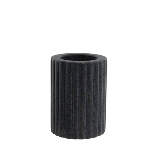 LENE BJERRE Eliana Tandborstmugg – 8x8x10,5 cm, Svart vitt