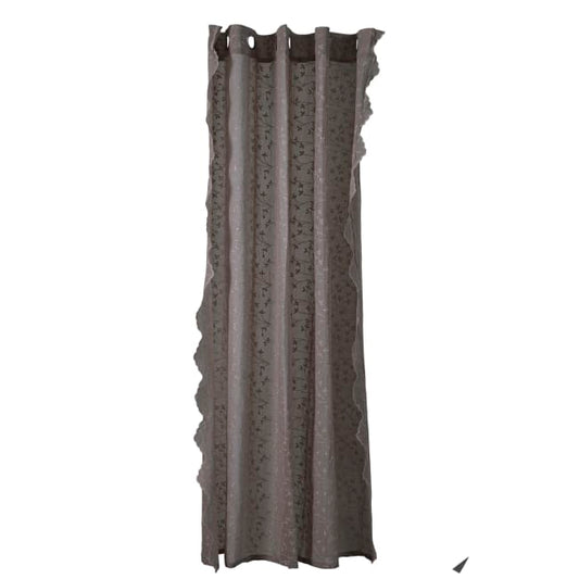 LENE BJERRE Eloise Duschdraperi – 200x160 cm, Mörk Linne vitt