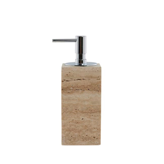 LENE BJERRE Travina Tvåldispenser – 6,5x6,5x19 cm, Linen vitt