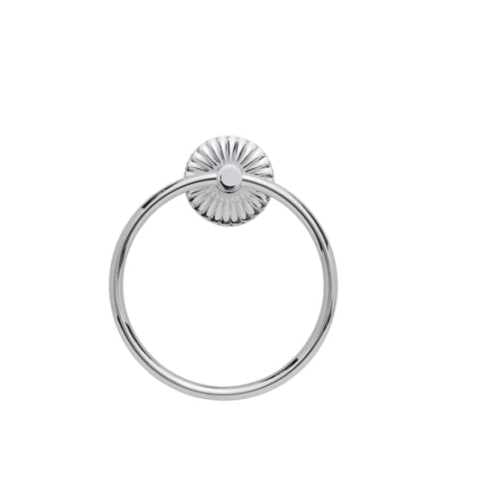 LENE BJERRE Liva Handdukshållare – 18,5x15,7 cm, Silver vitt