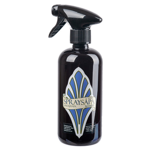 Grunne Linoljesåpa Spray Lavendel - 500 ml svart