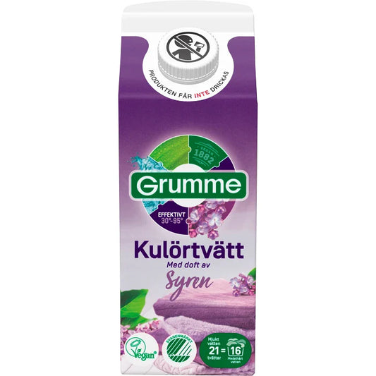 Grumme Flytande Kulörtvätt Syren - 750ml vitt