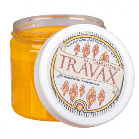 Grunne Gammaldags Trävax - 200 ml svart