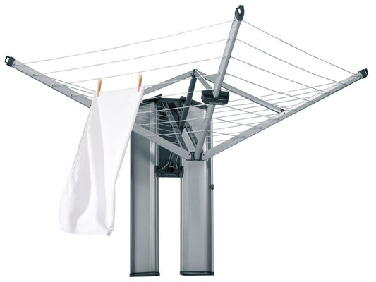 Brabantia WallFix Dryer with Storage Box Wall Mounted Matt Stål gratt